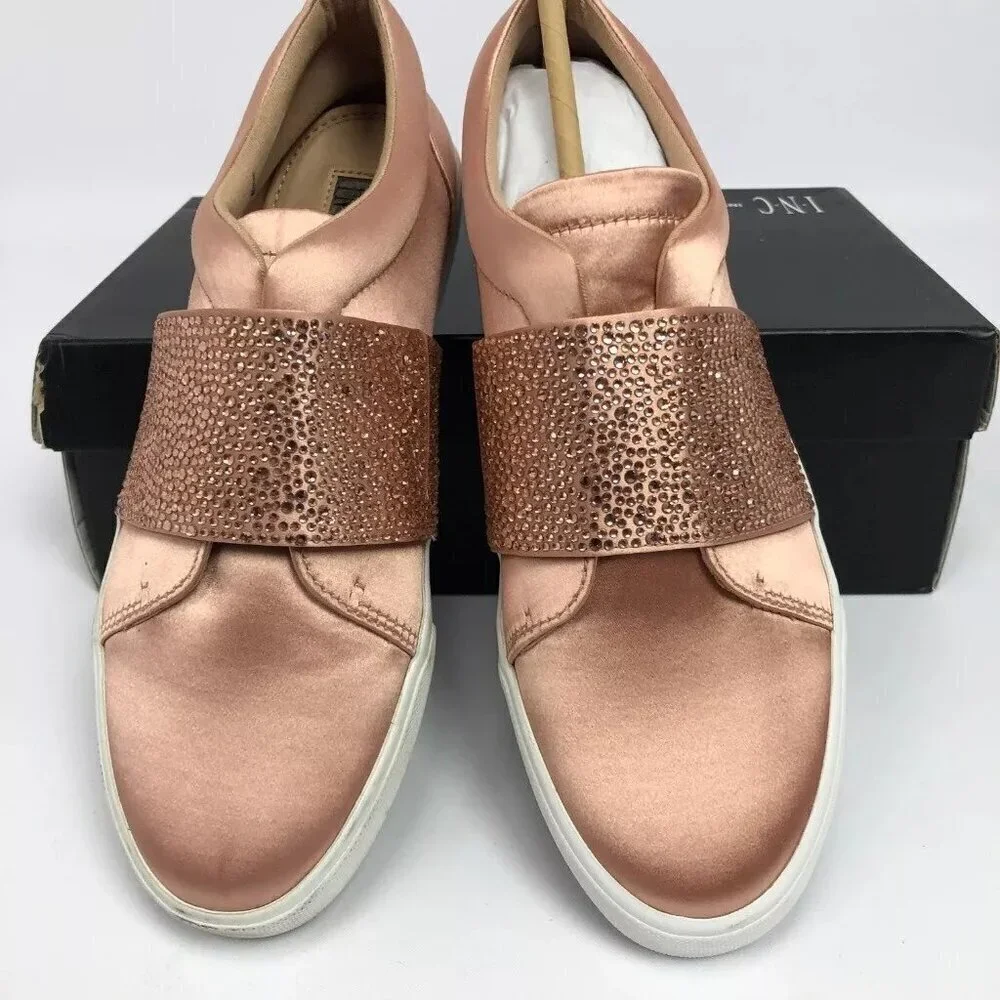 INC International Concepts Womens Sapphira Slip-On Sneak Blush Pink 7M